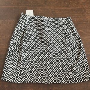 1 State Womens Mini Skirt New Black White Sz 2 ST2125